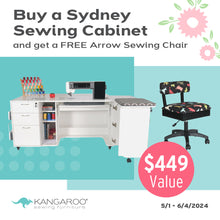 FREE Chair with purchase of Sydney Sewing Cabinet