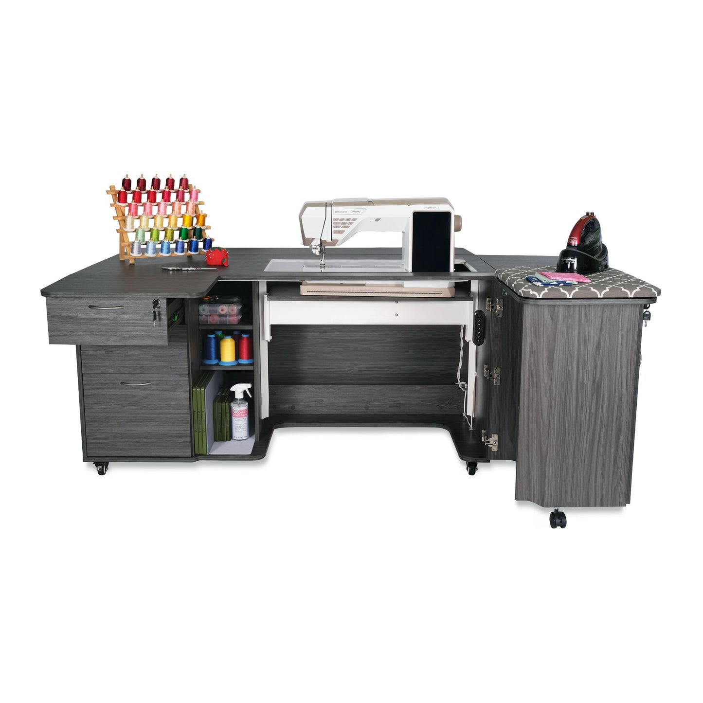 Sydney XL Dual Rail Electric Sewing Cabinet
