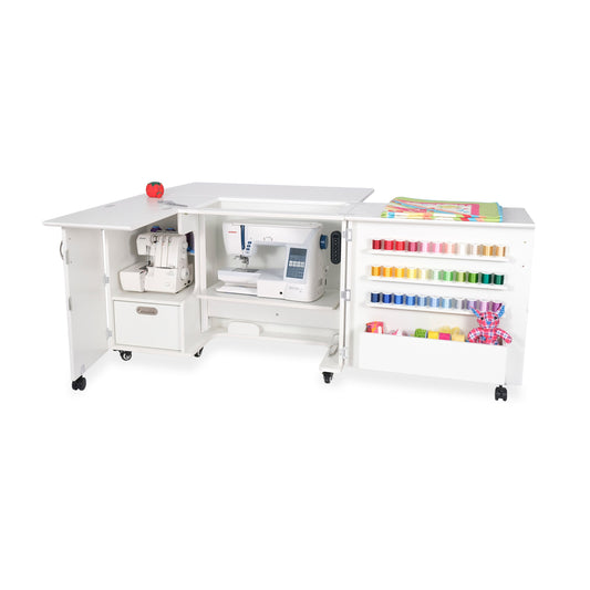 Wallaby Dual Rail Electric Lift Sewing Cabinet ***Free Daylight Company Floor Lamp with Purchase through 1/1/26***
