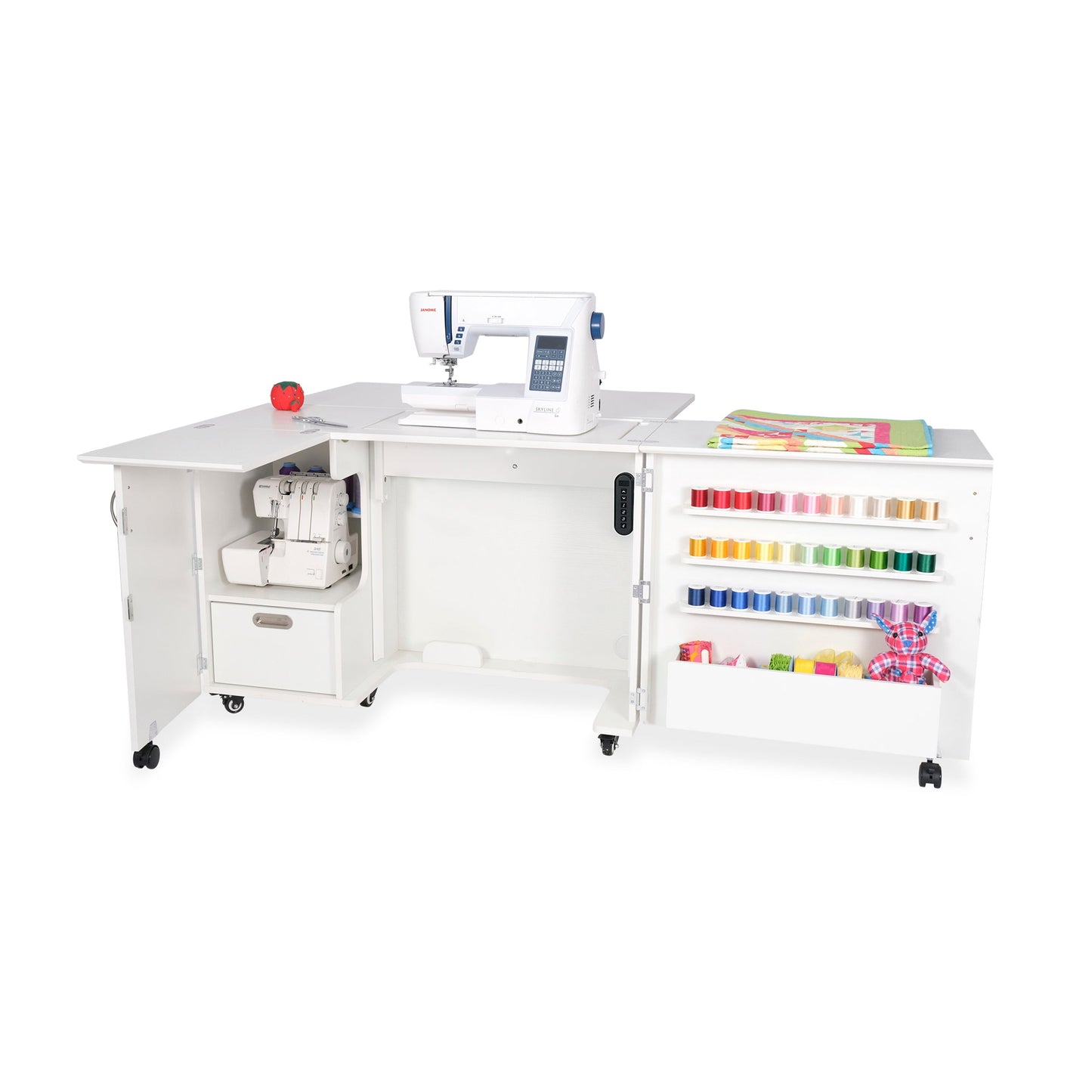 Wallaby Dual Rail Electric Lift Sewing Cabinet **Free Kiwi with Purchase Extended through October 15th**