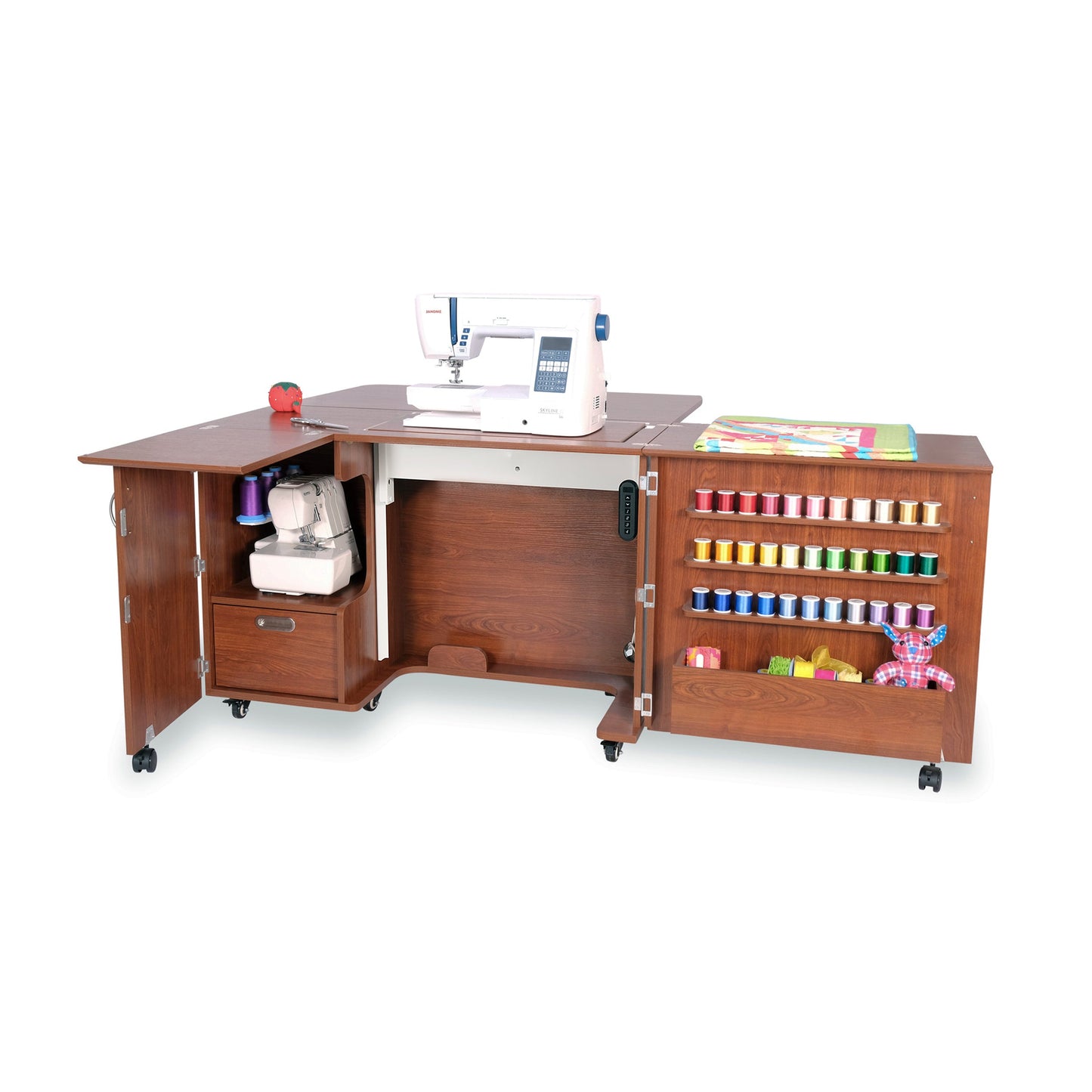 Wallaby Dual Rail Electric Lift Sewing Cabinet **Free Kiwi with Purchase Extended through October 15th**