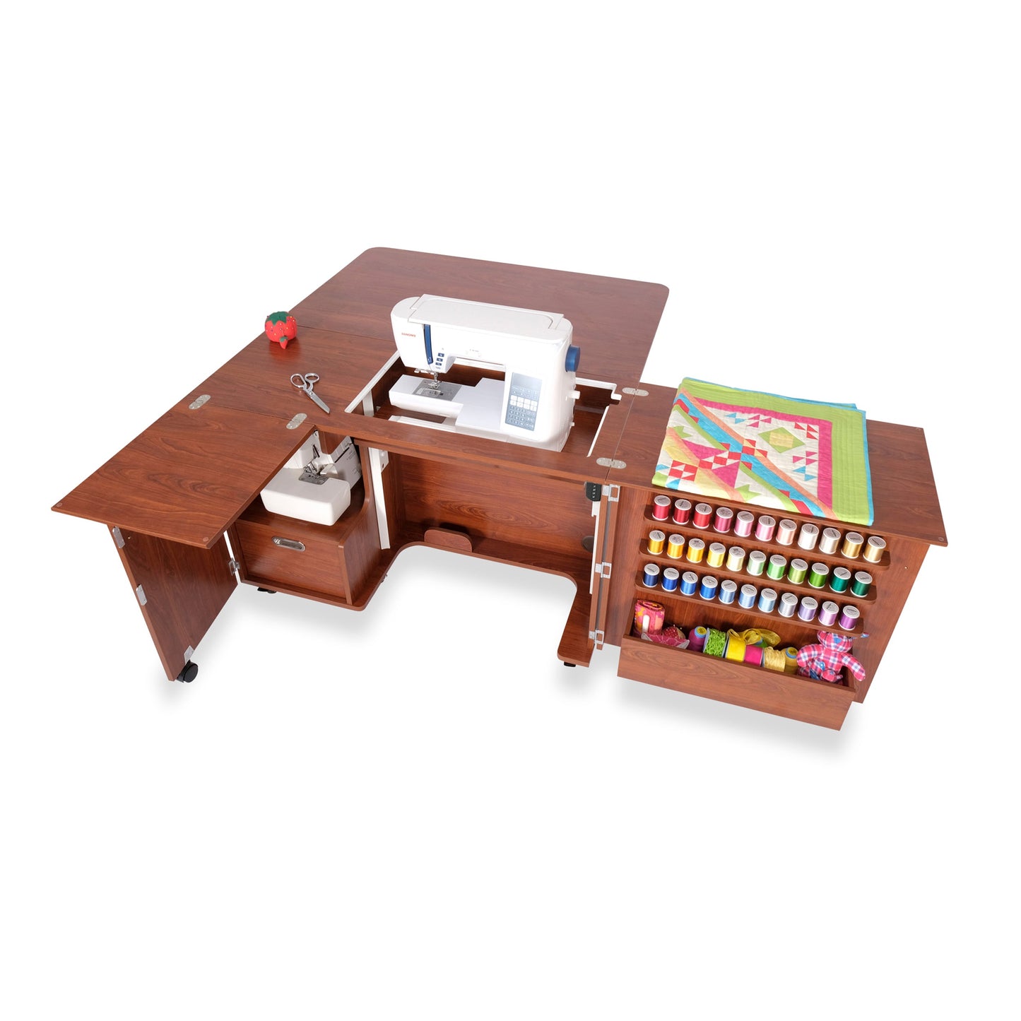 Wallaby Dual Rail Electric Lift Sewing Cabinet **Free Kiwi with Purchase Extended through October 15th**