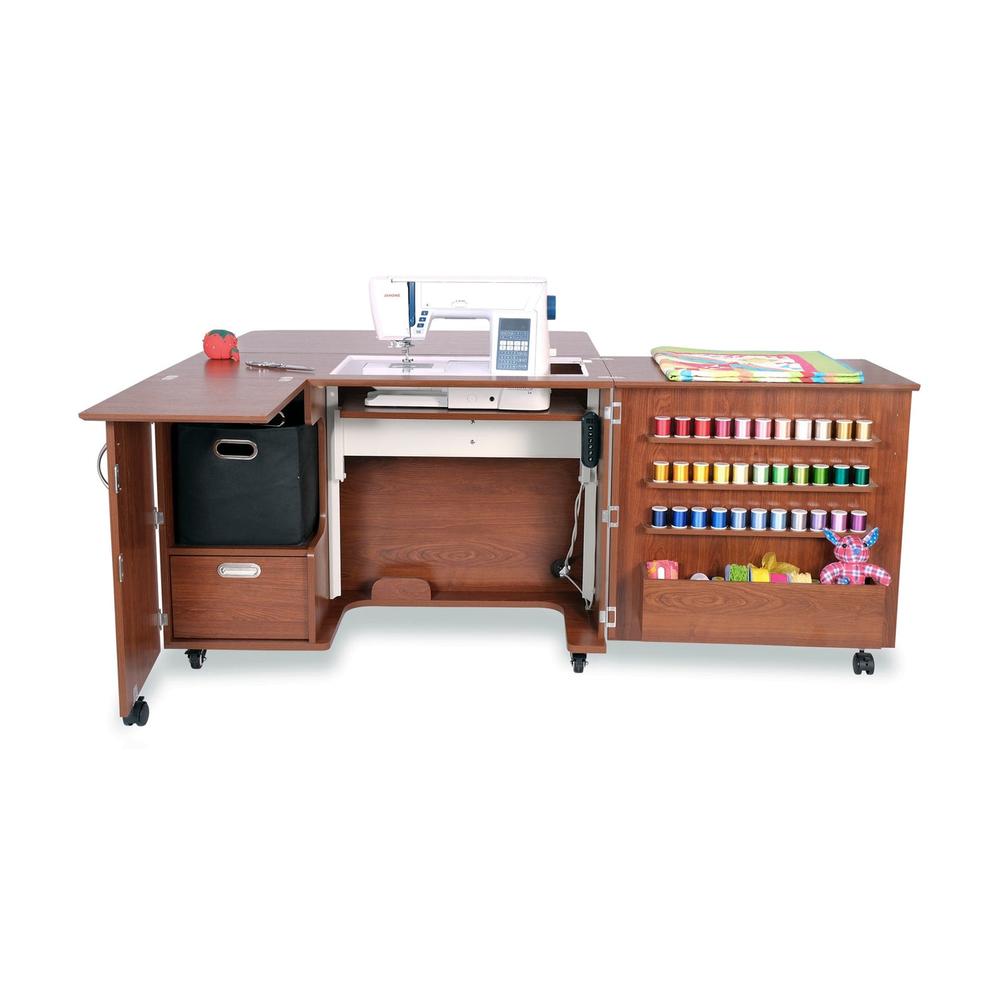 Wallaby Dual Rail Electric Lift Sewing Cabinet **Free Kiwi with Purchase Extended through October 15th**