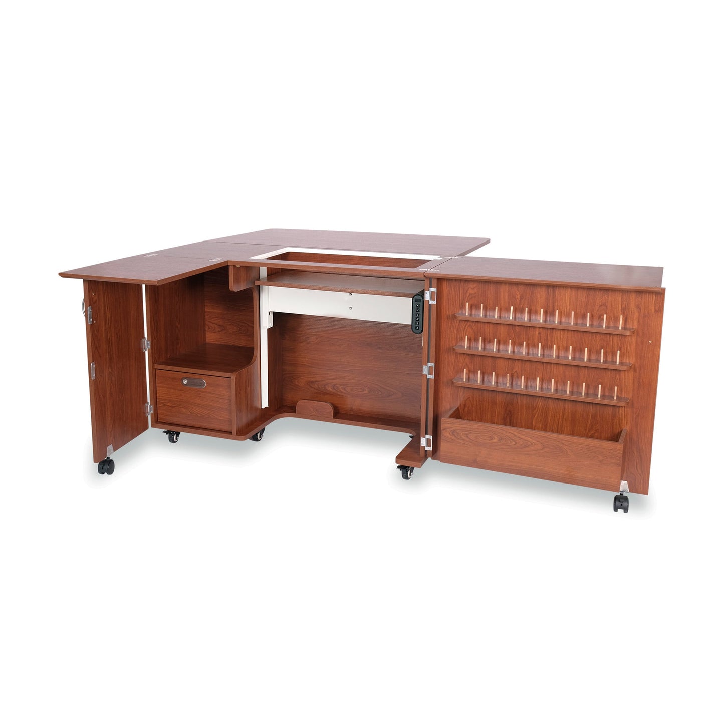 Wallaby Dual Rail Electric Lift Sewing Cabinet **Free Kiwi with Purchase Extended through October 15th**