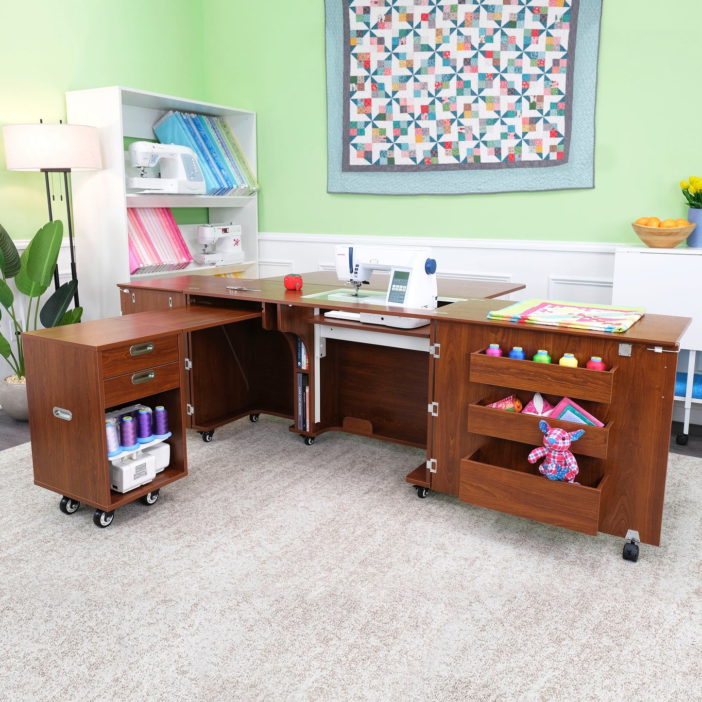 Kangaroo Aussie Sewing Cabinet Teak