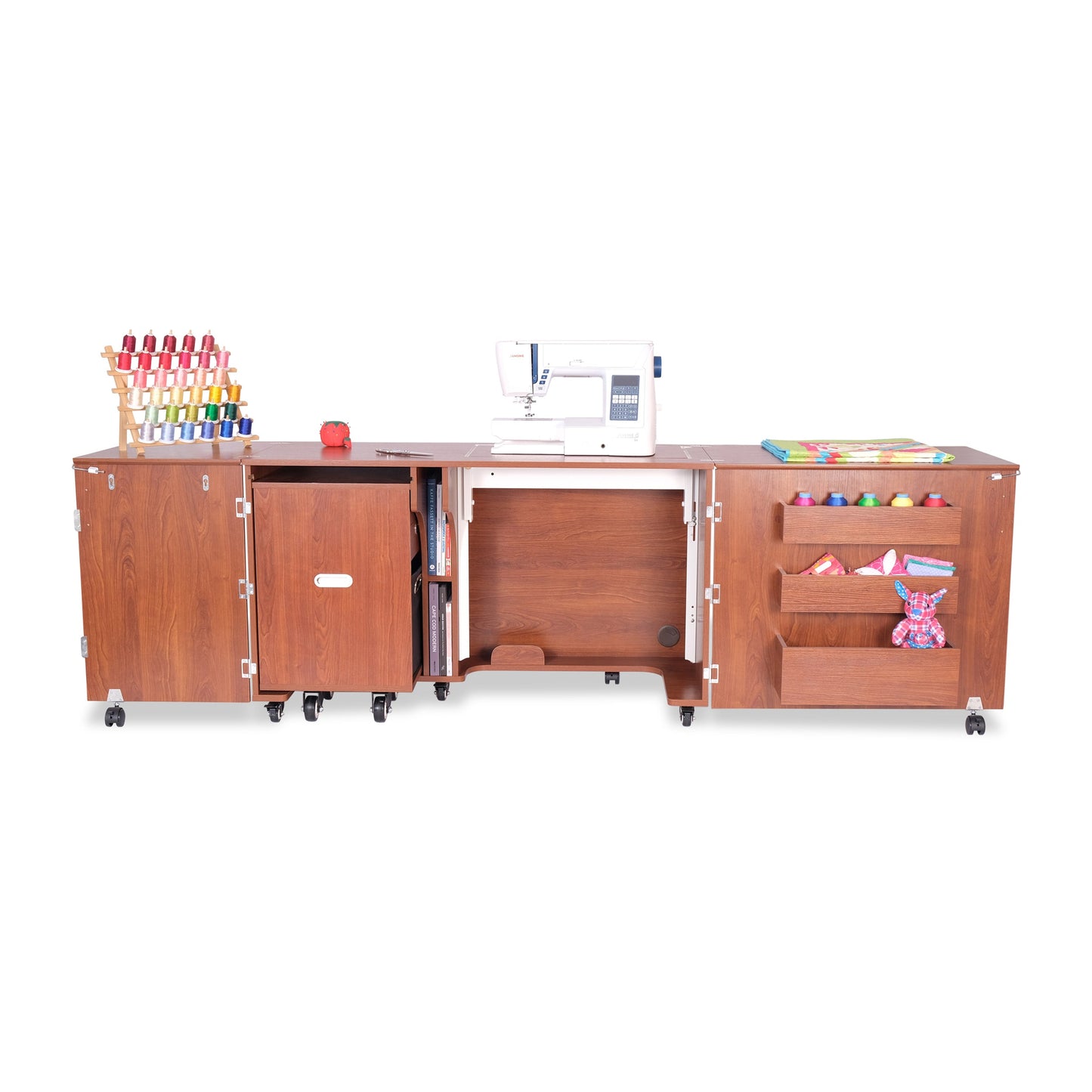 Kangaroo Aussie Sewing Cabinet Teak