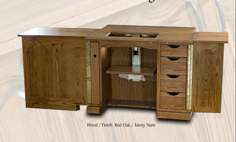 Yoder's Woodworking Standard Plus Sewing Cabinet 902 Amish Furninture - She Sewing Tables
