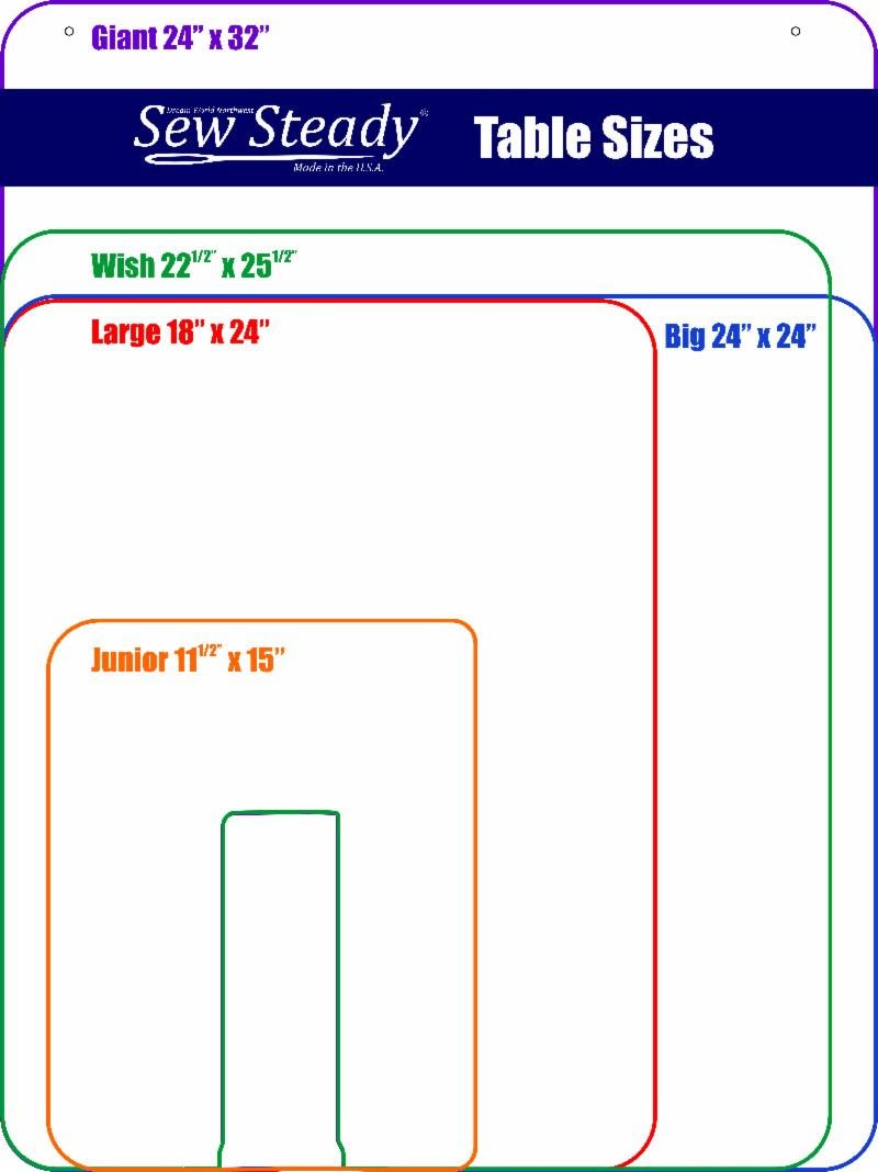 Sew Steady Giant Wish Table 24″ X 32"