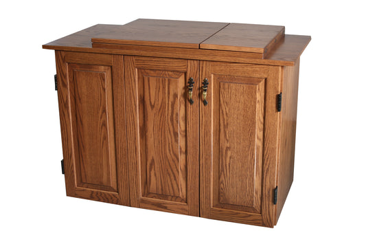 Flat Ridge Furniture Sewing Cabinet 151, closed. Amish made