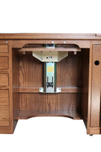 Flat Ridge Furniture Sewing Cabinet 151, lift detail. Amish made.