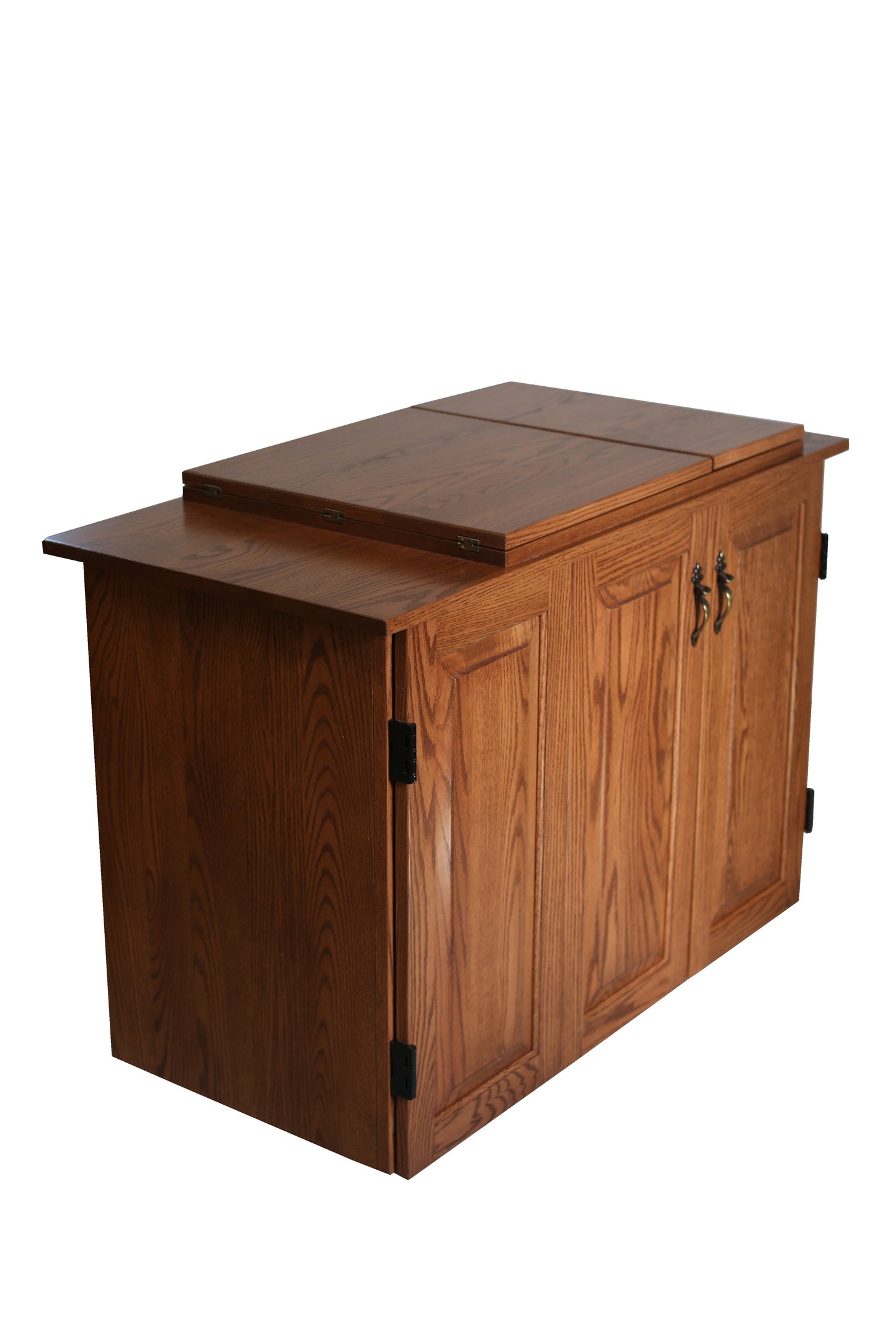 Flat Ridge Furniture Sewing Cabinet With Extensions 152, side. Amish made