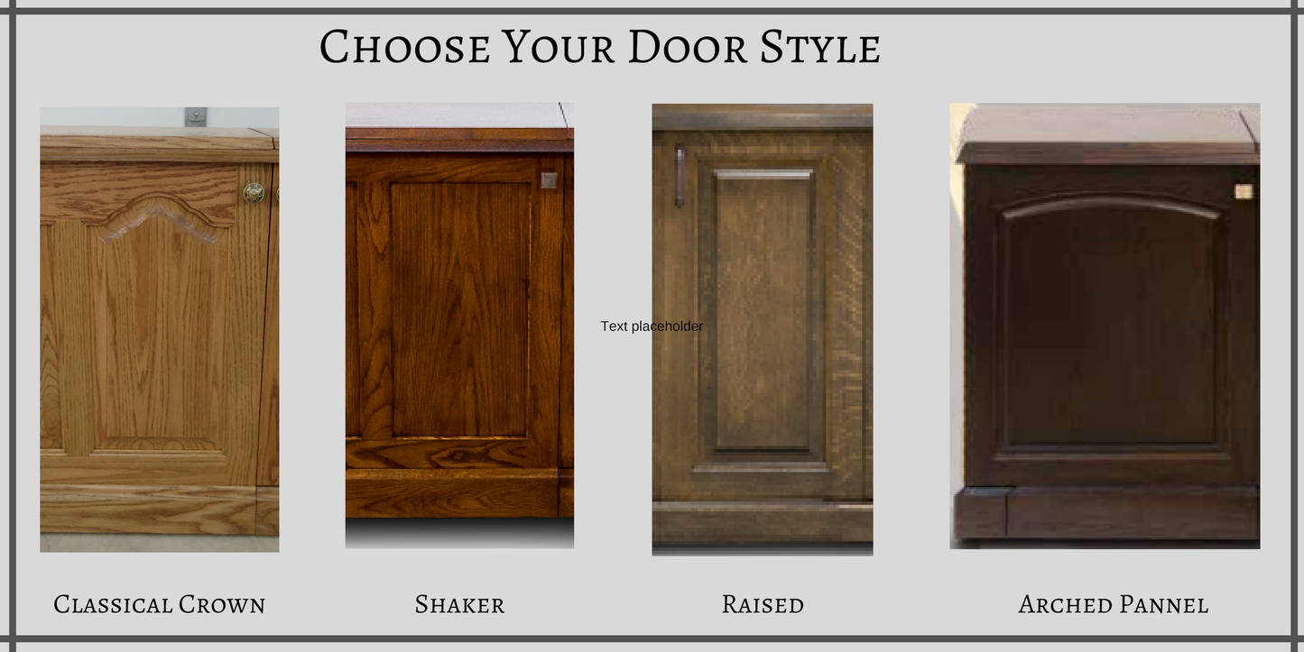 Yoder's Woodworking Standard Plus Sewing Cabinet 902 Amish Furninture - She Sewing Tables