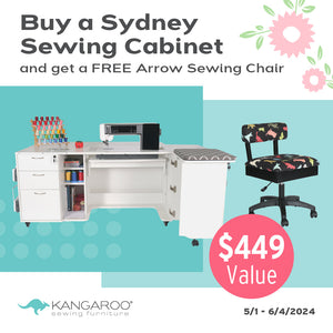 FREE Chair with purchase of Sydney Sewing Cabinet