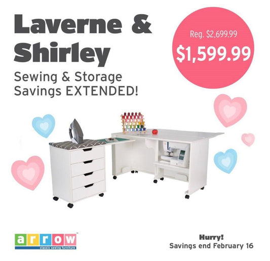 Laverne Sewing Cabinet with Shirley 4 Drawer Storage Cabinet ***Sale Extended Through February 16th***