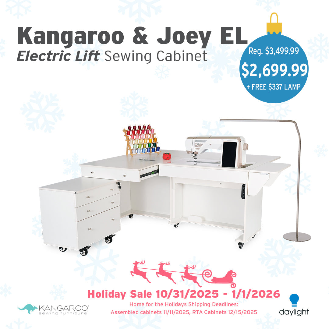 Kangaroo & Joey Dual Rail Electric Lift Cabinet ***Free Daylight Company Floor Lamp with Purchase through 1/1/26***