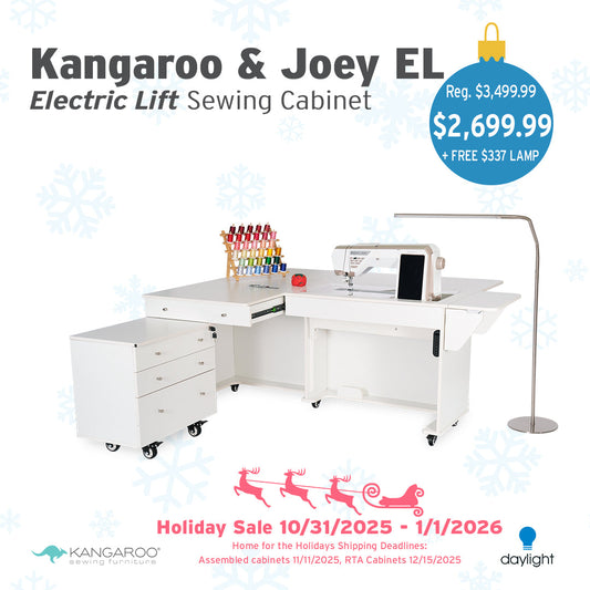 Kangaroo & Joey Dual Rail Electric Lift Cabinet ***Free Daylight Company Floor Lamp with Purchase through 1/1/26***