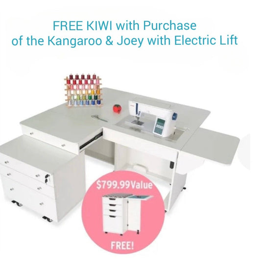 Kangaroo & Joey Dual Rail Electric Lift Cabinet **Free Kiwi with Purchase through September**