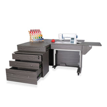 Kangaroo and Joey II Sewing Cabinet with Three Drawers Gray