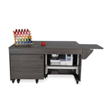 Kangaroo and Joey II Sewing Cabinet with Three Drawers Gray