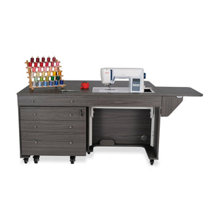 Kangaroo and Joey II Sewing Cabinet with Three Drawers Gray