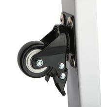 Tasmanian Height Adjustable Sewing Table caster up close