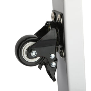 Tasmanian Height Adjustable Sewing Table caster up close