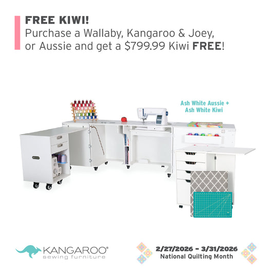 Aussie Dual Rail Electric Sewing Cabinet ***Free Kiwi with Purchase through the end of March***