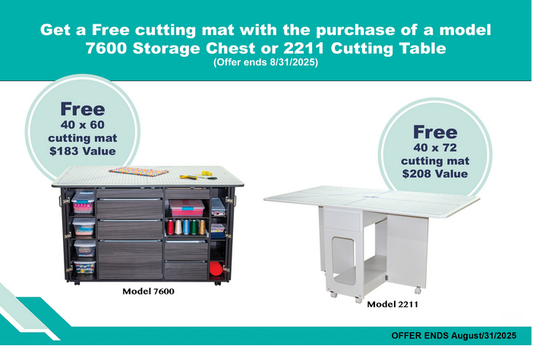 Horn of America 2211 Cutting Table **August Special Offer of Free Cutting Mat with Purchase**