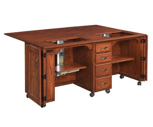 Timberside Woodworking 192FT Sewing Serger Cabinet