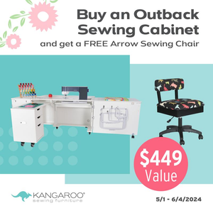Free Chair with purchase of Outback Sewing Cabinet