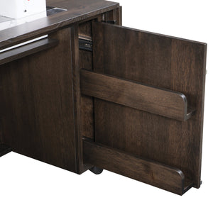 Timberside Woodworking 115-FT Flat Top Embroidery Cabinet Spool Storage Detail