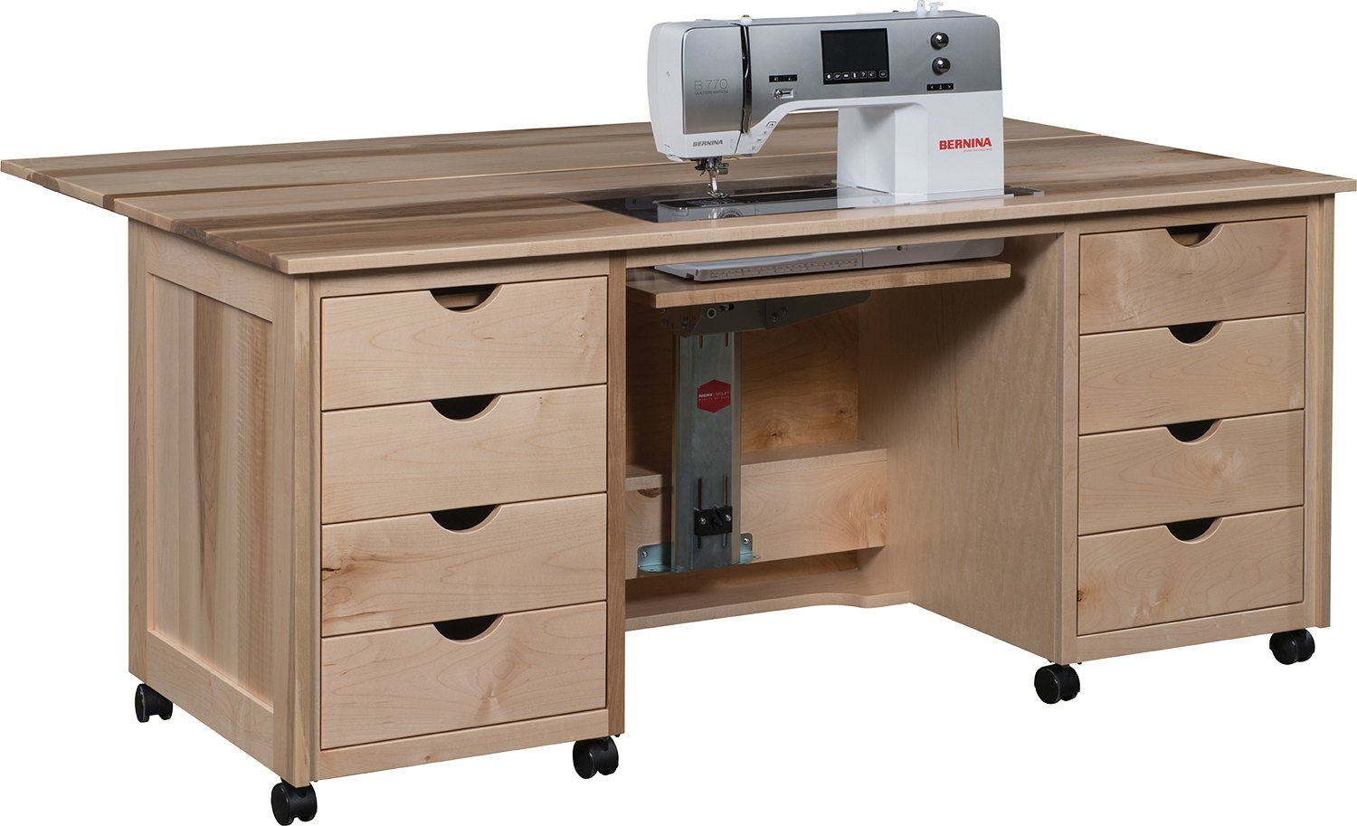 Timberside Woodworking 132-XLFT Flat Top Sewing Cabinet – She Sewing Tables