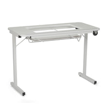 Arrow Gidget Folding Sewing and Craft Table II, Clean White - She Sewing Tables