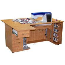 Horn Model 8080 Sewing Cabinet Sunrise maple color