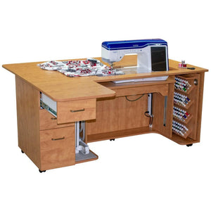 Horn Model 8080 Sewing Cabinet Sunrise maple color