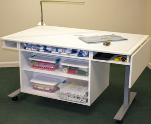 Horn 9000 New Heights Adjustable sewing cabinet white