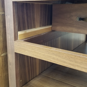 Elegance in Wood Cutting Table, frame detail