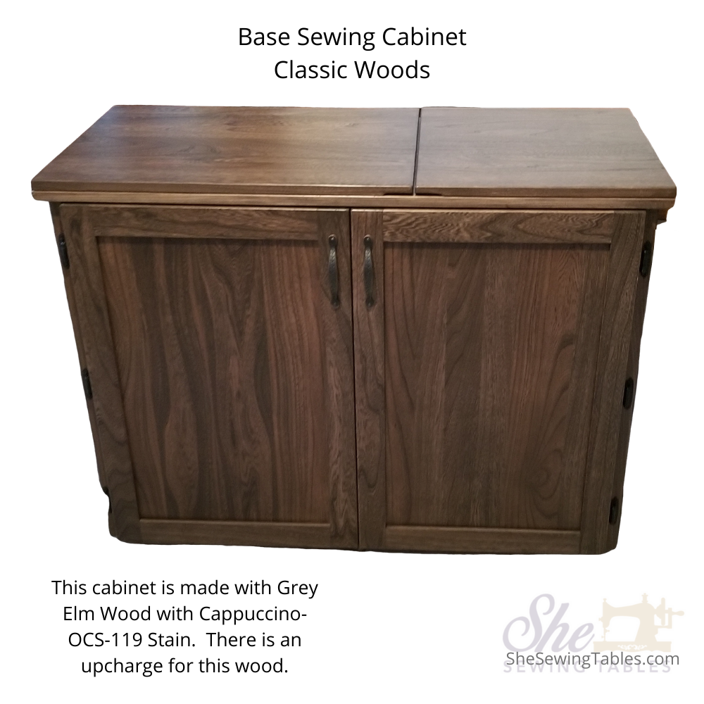 Base Sewing Cabinet - Classic Woods - Amish Furniture Customized
