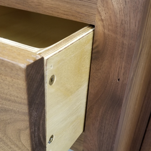 Elegance in Wood Cutting Table, drawer detail