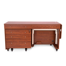 Kangaroo and Joey II Sewing Cabinet with Three Drawers Teak