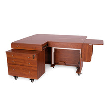 Kangaroo and Joey II Sewing Cabinet with Three Drawers Teak