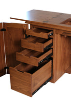 Flat Ridge Furniture Sewing Cabinet With Extensions 152, drawer detail. Amish made