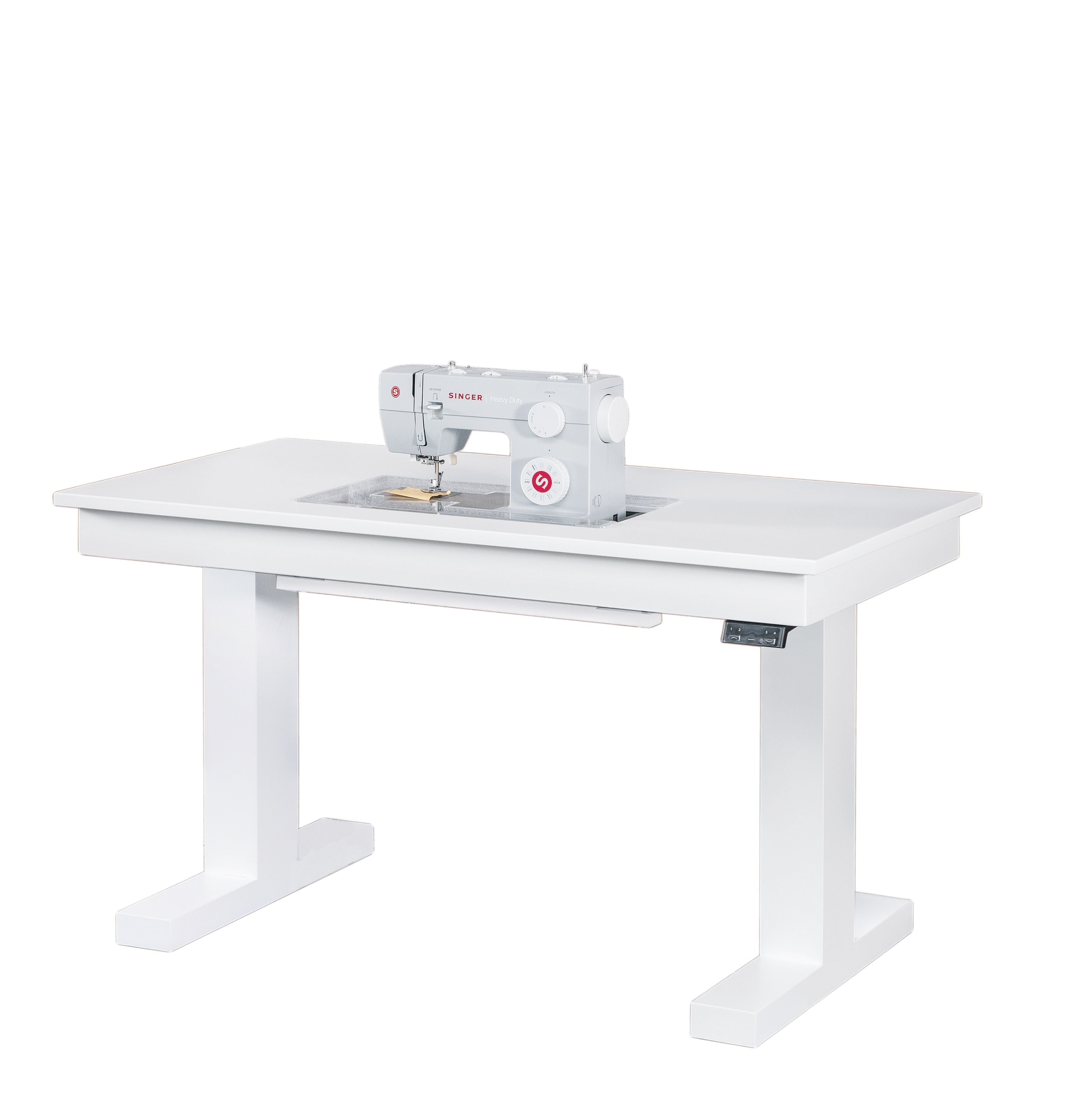 Yoder's Woodworking Deluxe Sewing Table with Serger Lift 909 Amish