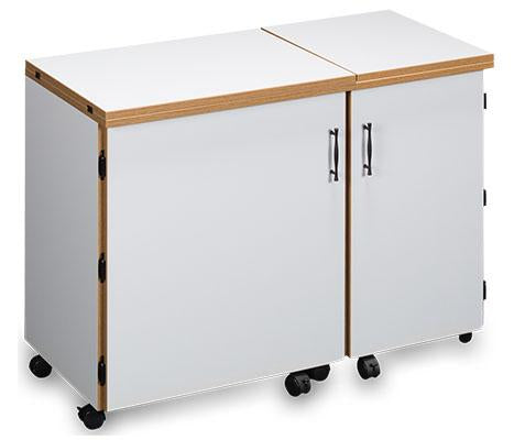 Sylvia Designs Compact Sewing Machine & Serger Cabinet-1000 - She Sewing Tables