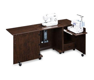 Sylvia Designs Compact Sewing Machine & Serger Cabinet-1000 - She Sewing Tables