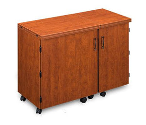 Sylvia Designs Compact Sewing Machine & Serger Cabinet-1000 - She Sewing Tables