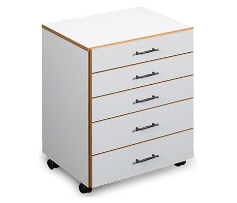 Sylvia Designs Storage Chest Rollabout with 5 Drawers – Model 490 - She Sewing Tables